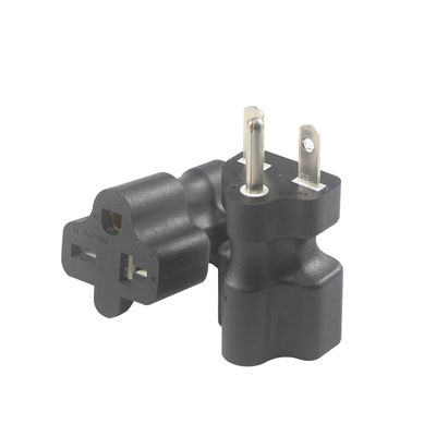 KUNCAN NEMA 5-15P bis 5-15R 5-20R Netzteil Schwarz ABS