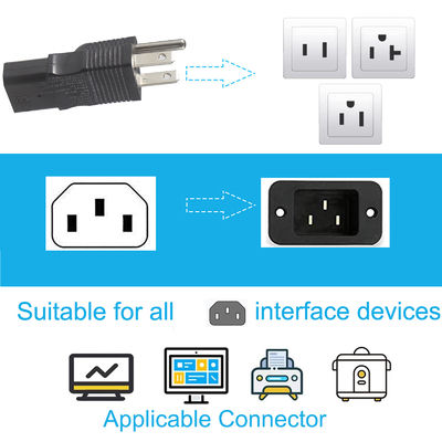 IEC320 C13 bis C14 PDU-Wandler Stromadapter Steckdose UPS-Steckdose Männlich zu weiblich Adapter-Wandler