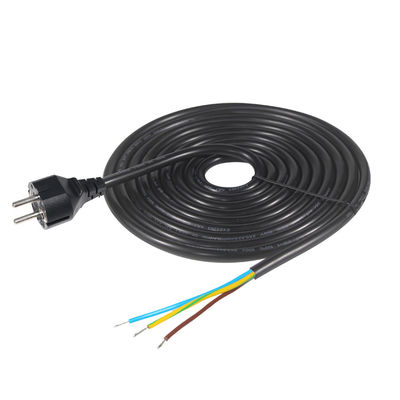 3pins H05vv-f 3g 0,75mm2 Vde Ac 3pins abgestreift und mit Zinn verknüpft