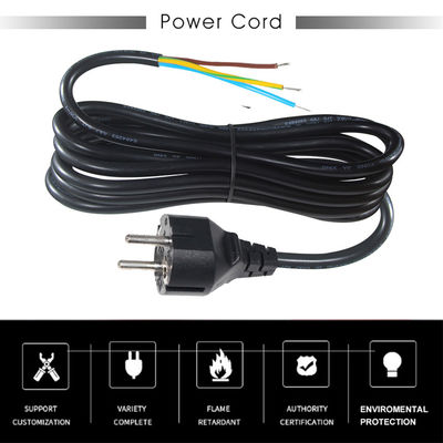 3pins H05vv-f 3g 0,75mm2 Vde Ac 3pins abgestreift und mit Zinn verknüpft