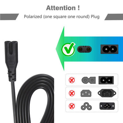 2FT VDE EU 2Pin weibliche Steckdose bis IEC 60320 C7 weibliche Verlängerungskabel
