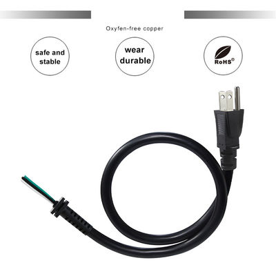 NEMA 5-15P 3-Stift Wechselstromkabel 250V 13A Offene Verkabelung