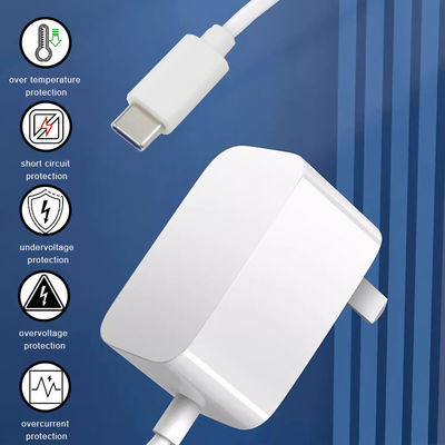 36W Typ C End Nordamerika 12V USB-C Ladegerät für schnelles Laden 1,2M Länge und AC 100-240V Eingang