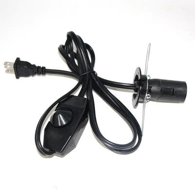 Ersatzlampe mit Inline-Schalter Dimmer Us 2 Prong Ac Usa Stromkabel