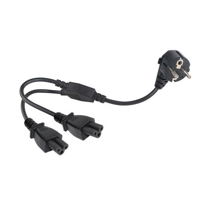 Europäische Standard Schuko 3Pin Erweiterung Leads Versorgung Stromkabel mit 2XC5 weiblich
