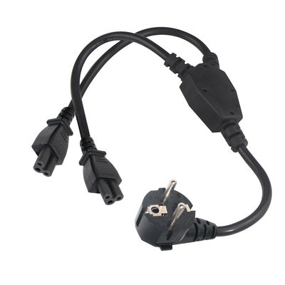 Europäische Standard Schuko 3Pin Erweiterung Leads Versorgung Stromkabel mit 2XC5 weiblich