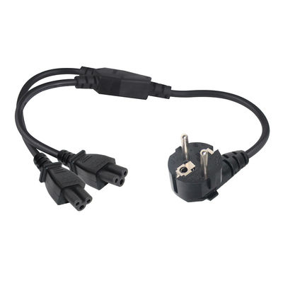Europäische Standard Schuko 3Pin Erweiterung Leads Versorgung Stromkabel mit 2XC5 weiblich