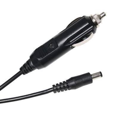 Schwarzes Verlängerungskabel Zigarettenanzünder Stecker Männlich bis 5521Mm 5525Mm DC 12 Volt Stromkabel für Auto