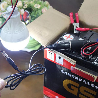 Schwarzes Verlängerungskabel Zigarettenanzünder Stecker Männlich bis 5521Mm 5525Mm DC 12 Volt Stromkabel für Auto