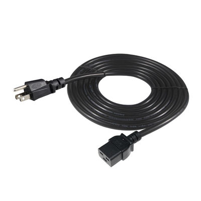 3 Pins Sjt mit Kabel Sjtw Iec 320 C19 bis Nema 5-15p 3Pin Lock Ac Erweiterung 5Ft 6Ft