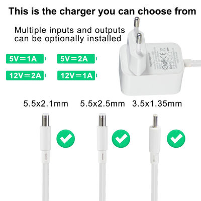 1m Länge Elektrische 2000Ma Dc Leistung Cee716 Stecker 12V 2A Wandmontage AC Adapter mit Überlast- und Kurzschlussschutz