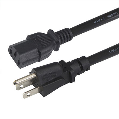 Anpassungslänge 1m Stromkabel 60w 3-Pin-Laptop-Stromkabel