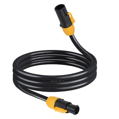 PowerCON-Kabel 3FT 14AWG PowerCon True1 Männlich-Frauen-Verlängerungskabel Außen 20A Wasserdicht für Bühnenbeleuchtung