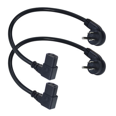 NEMA 5-15P 3Pin Stecker IEC Stromkabel mit C13 Rechtswinkel Kessel Stecker 45 Grad Biegen