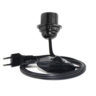 Schwarz 0,75mm CEE7/16 Stecker Eu Verlängerungsschnur E27 E 27 Hängelei mit Dimmerschalter