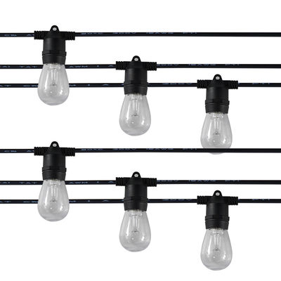 25FT 50FT 100FT G40 Globus LED-String-Lichter Terrassenlampe Kabelschnur Für Hochzeitsfeier im Freien