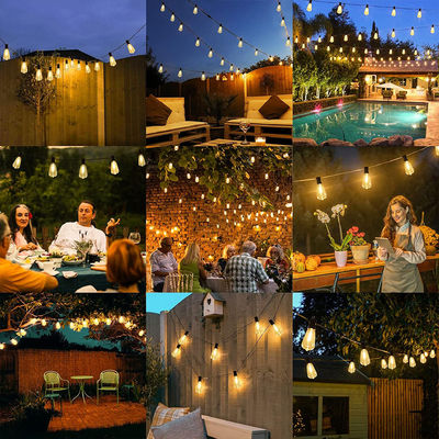 25FT 50FT 100FT G40 Globus LED-String-Lichter Terrassenlampe Kabelschnur Für Hochzeitsfeier im Freien