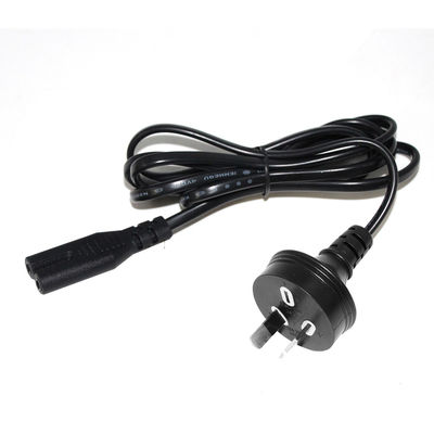 AU 2P Stecker an IEC60320 C7 Stromkabel SAA zertifiziert 250V 7.5A Flachkabel PVC Jacket reines Kupfer für Laptop/Hausgerät