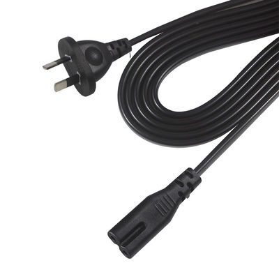 AU 2P Stecker an IEC60320 C7 Stromkabel SAA zertifiziert 250V 7.5A Flachkabel PVC Jacket reines Kupfer für Laptop/Hausgerät