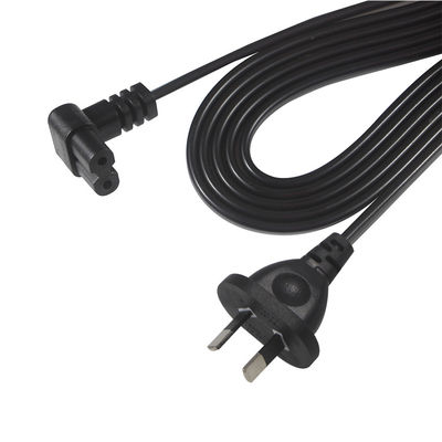 AU 2P Stecker an IEC60320 C7 Stromkabel SAA zertifiziert 250V 7.5A Flachkabel PVC Jacket reines Kupfer für Laptop/Hausgerät