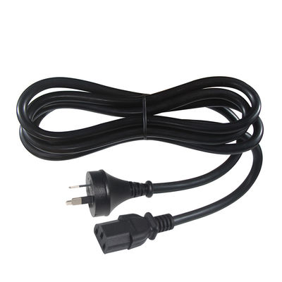 SAA-zertifizierte AU 2-Pin-Stecker für IEC C13 Stromkabel, 250V 10A H05VV-F 3x0,75mm2 reines Kupfer für PC/Server/Hausgerät