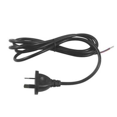 SAA-zertifizierte AU 2-Pin-Stecker für entferntes und geballtes Stromkabel H03VV-F 2x0.75mm2 PVC-Jackett Bare Copper Conductor für Haushaltsgeräte/Industrie