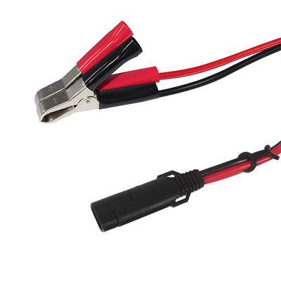 Sae Ladedrahtverlängerungskabel mit 12v Schalter ausgeschaltet 14awg zu Alligator Clip 2pin schnelle Batterie Batterie Klammern
