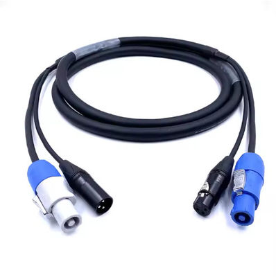 SAC3FCA zu SAC3FCB Professional Plus 3 Pin Powercon Dmx Combo Kabel Kombi Powercon