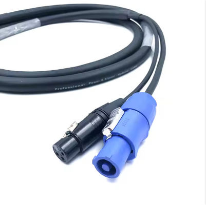 SAC3FCA zu SAC3FCB Professional Plus 3 Pin Powercon Dmx Combo Kabel Kombi Powercon