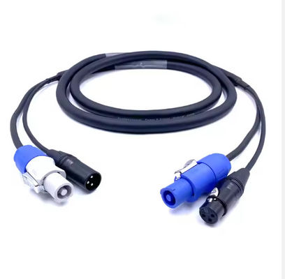 SAC3FCA zu SAC3FCB Professional Plus 3 Pin Powercon Dmx Combo Kabel Kombi Powercon