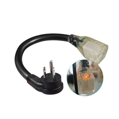 NEMA 5-15P auf 5-15R 18AWG Netzkabel Schwarz 1,8M SVT SJT