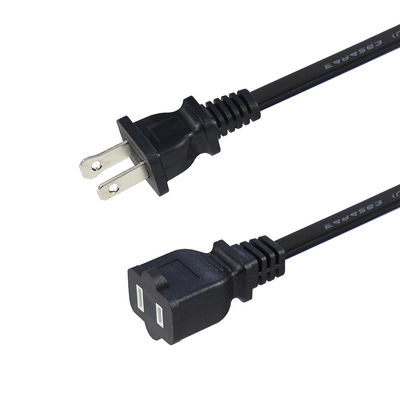 Schlankes 15A 125V Ersatzteil-Stromkabel NEMA 1-15P bis 1-15R Verlängerungskabel für kleine Elektronik-/Portable Devices