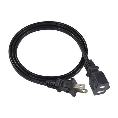 Schlankes 15A 125V Ersatzteil-Stromkabel NEMA 1-15P bis 1-15R Verlängerungskabel für kleine Elektronik-/Portable Devices