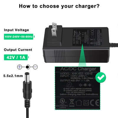 100-240V Wechselstrom- bis Gleichstrom 12V/24V Schnellladungs-Scooter-Adapter mit Überlastschutz für Elektroroller/E-Bikes/Mobilitätsgeräte