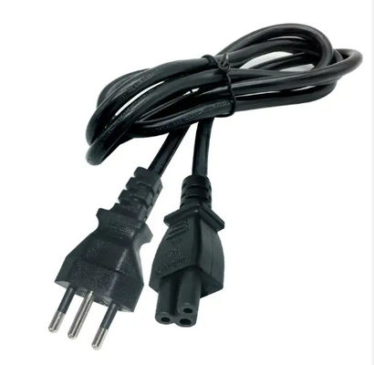 Schweizer SEV bis C13 Stromkabel 1,2M Schwarz PVC RoHS-konform