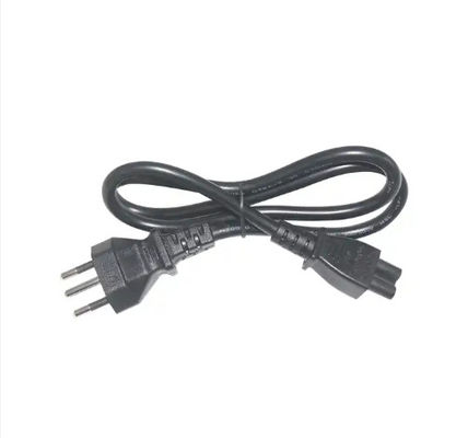 Schweizer SEV bis C13 Stromkabel 1,2M Schwarz PVC RoHS-konform