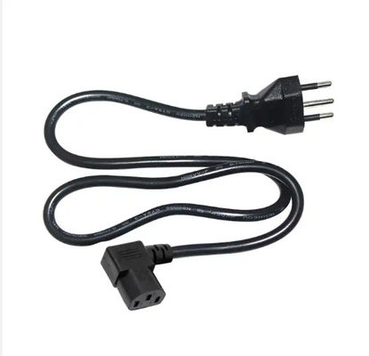 Schweizer SEV bis C13 Stromkabel 1,2M Schwarz PVC RoHS-konform