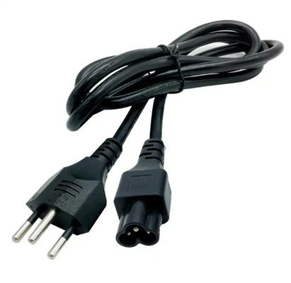 Schweizer SEV bis C13 Stromkabel 1,2M Schwarz PVC RoHS-konform