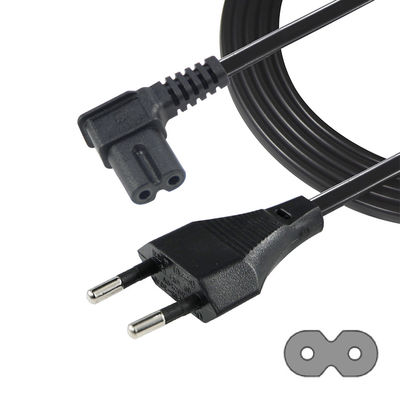 EU 2Pin zu C7 Stromkabel für Laptop/Monitor/TV VDE zugelassenes Dämmmaterial PVC/Kautschuk