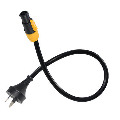 Hochwertiges AS/NZS 3112 Zertifiziert auf XLR3 Weibliches Stromkabel 10A 250V Schwerlast für professionelle Audiogeräte, Bühnenanwendung, DJ-Geräte