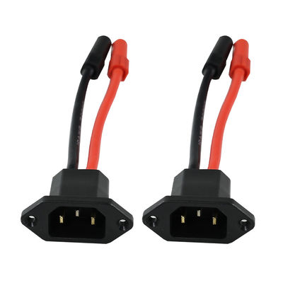 C14 bis XT150 Stromkabelverbindungskit mit männlichem (schwarz) und weiblichem (rot) Strom für Solarenergiesysteme/Elektrofahrzeuge - 14AWG-Schwerleitungen