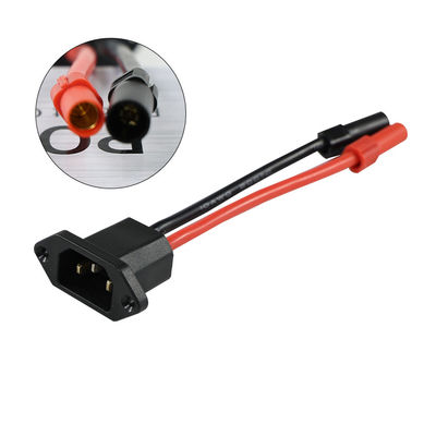 C14 bis XT150 Stromkabelverbindungskit mit männlichem (schwarz) und weiblichem (rot) Strom für Solarenergiesysteme/Elektrofahrzeuge - 14AWG-Schwerleitungen