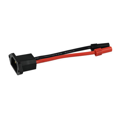 C14 bis XT150 Stromkabelverbindungskit mit männlichem (schwarz) und weiblichem (rot) Strom für Solarenergiesysteme/Elektrofahrzeuge - 14AWG-Schwerleitungen