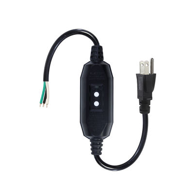 Industrielle Schwerlastleitung 18AWG NEMA 5-15P mit RCD-Schutz und nackten Drahtenden für Maschinen/Hausgeräte