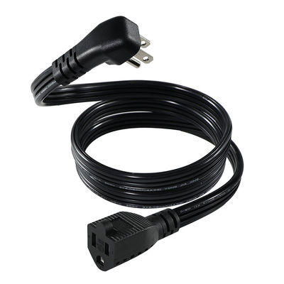 14 AWG SPT-3 Flachdraht-Stromkabel NEMA 5-15P bis 5-15R Gerade Klinge Stecker 15A 125V Flexibles Kabel für den industriellen/Hausgebrauch