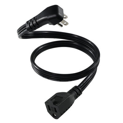 14 AWG SPT-3 Flachdraht-Stromkabel NEMA 5-15P bis 5-15R Gerade Klinge Stecker 15A 125V Flexibles Kabel für den industriellen/Hausgebrauch