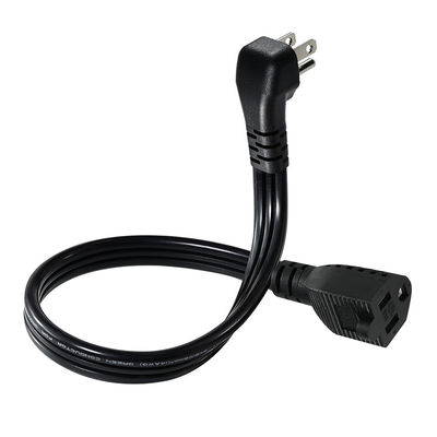 14 AWG SPT-3 Flachdraht-Stromkabel NEMA 5-15P bis 5-15R Gerade Klinge Stecker 15A 125V Flexibles Kabel für den industriellen/Hausgebrauch