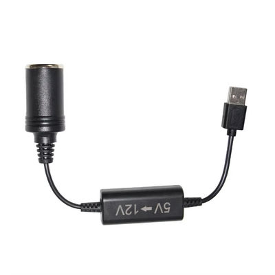 5V bis 12V USB-Autoadapterkabel Schritt-Up-Konverterkabel mit Zigarettenanzünderanschluss, für Telefon GPS Dash Cam, 24W sicheres Laden