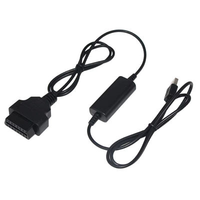 USB-zu-OBD-Spannungsauftriebskabel 5V bis 12V Step-Up-Wandler für Fahrzeugladesysteme mit Kurzschlussschutz (Eingang 5V Ausgang 12V)