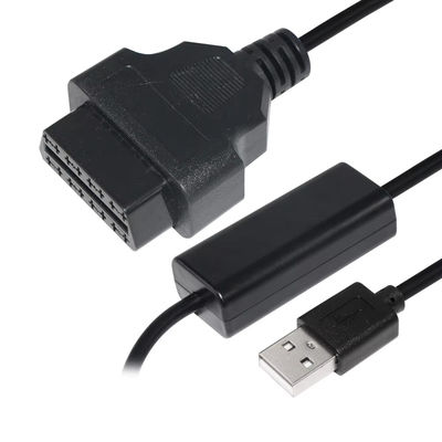USB-zu-OBD-Spannungsauftriebskabel 5V bis 12V Step-Up-Wandler für Fahrzeugladesysteme mit Kurzschlussschutz (Eingang 5V Ausgang 12V)